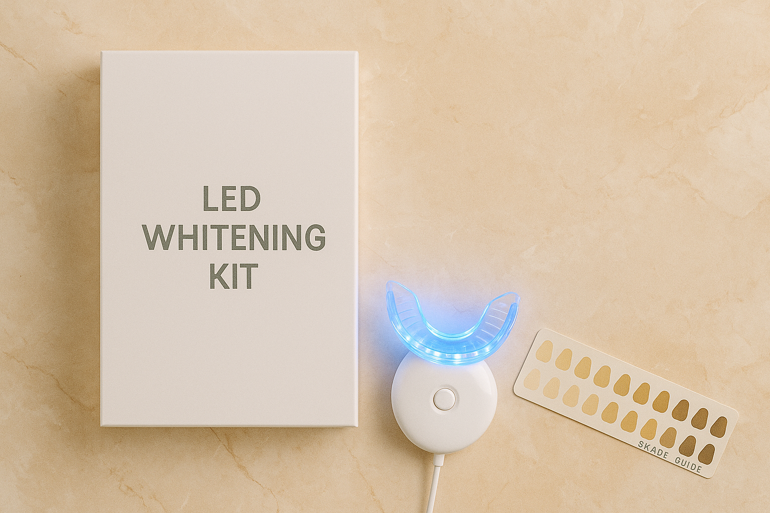 Mintora LED teeth whitening kit for at-home brightening