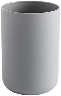 Toothbrush Holder Japanese Style Bathroom Accessories Toothpaste Holder Makeup Brush Cup, Razor Holder for Bathroom Vanity countertop 2pcs (White, Gray)