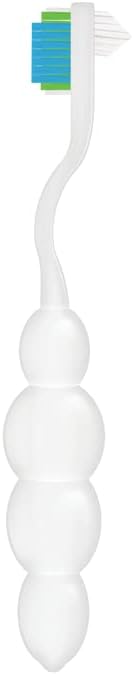 Dr. B Dental Solutions Ergonomic Denture Toothbrush Extra Soft Bristles, Removes Stains & Odor Precision Design for Implants & Overdentures Single White Pack