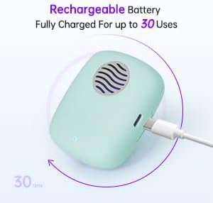 Toothbrush Holder, Toothbrush Cleaner Case, Portable USB Charging Toothbrush Cover with U V-C Light, Travel Toothbrush Holder (Green-Fan)