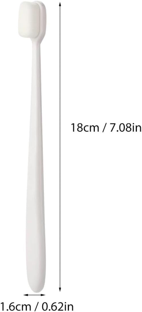 4PCS Soft Micro-Nano Toothbrushes for Adults with Ultra-fine Bristles Ergonomic Non-Slip Handle Deep Cleaning Tooth Enamel Protection Household Oral Care Black White