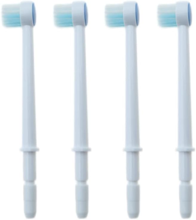 Replacement Dental Water Brush Heads Compatible with Waterpik Water Flossers Toothbrush and Oral Irrigators, 4-Pack