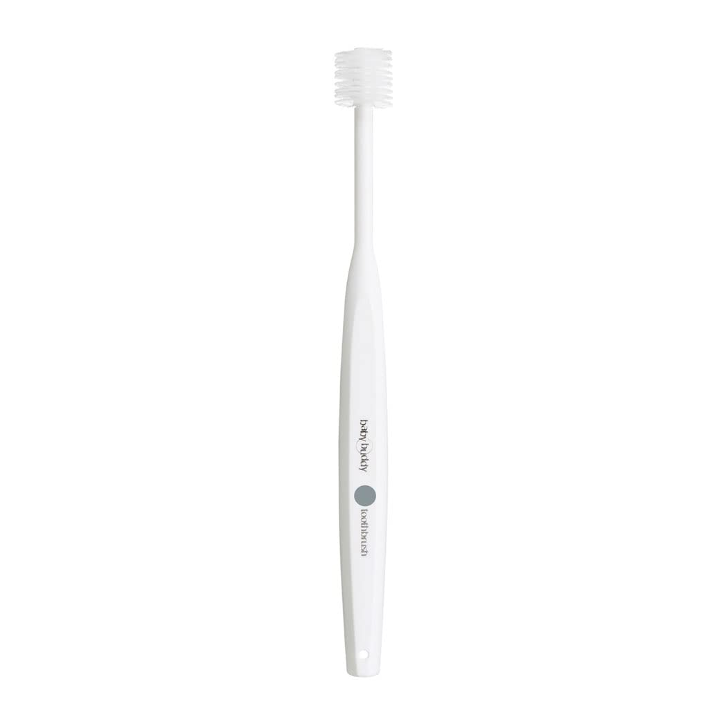 Brilliant Oral Care Expectant Mom Toothbrush, a Pregnancy Must Have with Gentle, Extra Soft Bristles, Round Head for Sensitive Teeth and Gums, White, 1 Pack
