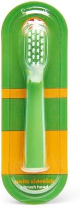 SuperMouth® Tooth Keri Sidekick Toothbrush Replacement Brush Heads - Ultra Soft Bristles for Ages 6+ - Gently Cleans & Polishes Teeth with Sonic Vibrations - Fits Sidekick Tooth Keri Toothbrush