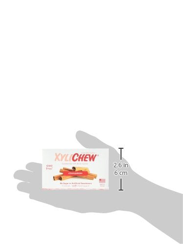 Xylichew 100% Xylitol Chewing Gum - Non GMO, Non Aspartame, Gluten Free, and Sugar Free Gum - Natural Oral Care, Relieves Bad Breath and Dry Mouth - Cinnamon, 288 Count