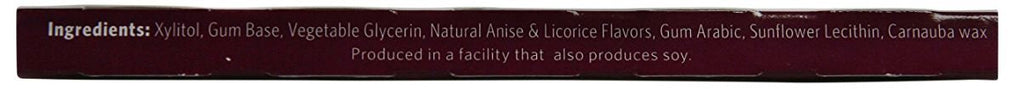 Xylichew 100% Xylitol Chewing Gum - Non GMO, Non Aspartame, Gluten Free, and Sugar Free Gum - Natural Oral Care, Relieves Bad Breath and Dry Mouth - Licorice, 288 Count