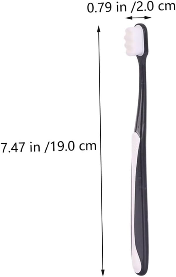 TOYANDONA 4pcs Adult Soft Bristle Toothbrushes Large Head Ergonomic Handle Nano Fur Design for Sensitive Teeth and Daily Oral Care Random Colors Random Color