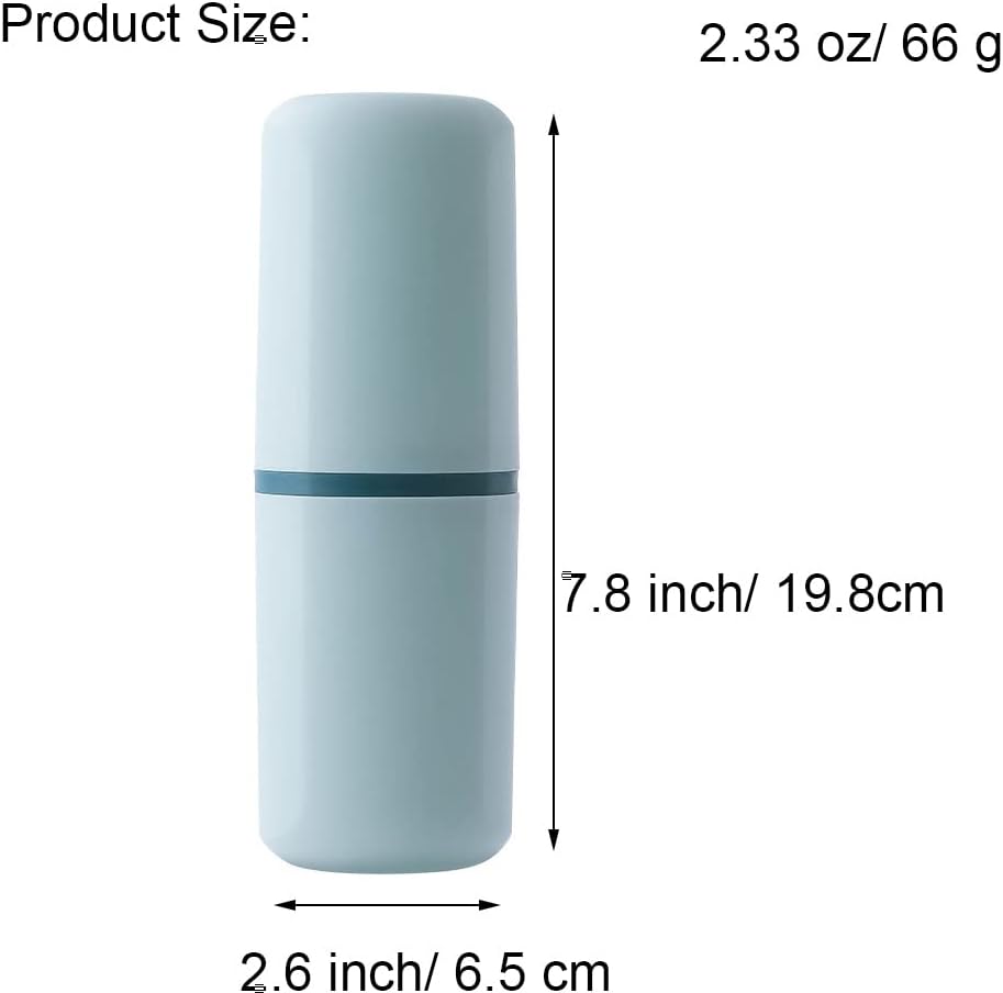 1 Pcs Travel Toothbrush Holder Plastic Toothbrush Travel Case Portable Toothbrush Holder for Travel Normal Toothbrush Electric Toothbrush Container for Traveling Business Camping Daily Uses