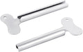 2 Pcs Silvery Metal Tube Squeezer Keys, Tube Toothpaste Squeezer Keys Metal Hair Dye Color Key Roller Dispenser Tool Durable Processing, Daily Living Tube Squeezing Aids