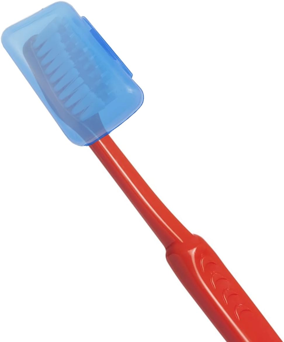 100PCS Portable Toothbrush Containers Travel Toothbrush Cap Cover Tooth Brush Caps Convenient for Travel, Home, Office and Hotel Use