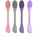 Premium Silicone Facial Cleansing Brush Combo 4pcs,Mask Applicator and Skincare Brush for Pore Cleansing，Manual Facial Cleansing for Exfoliating Face/Lip/Makeup Removal Scrubber