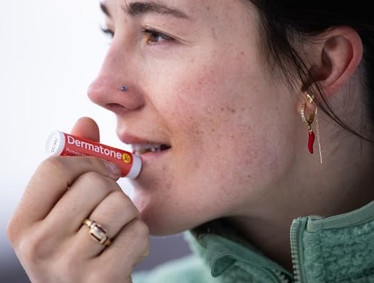 Dermatone Pomegranate Lip Balm Stocking Stuffer | Moisturizing | Aloe and Vitamin E | Soothe & Replenish Dry & Chapped Lips | SPF 30 | 3-pack (Pomegranate, 0.15oz sticks)