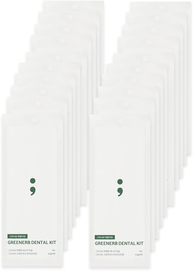 Greenerb Dental Kit - Eco-Friendly Bamboo Toothbrush & Solid Toothpaste Tablets | Travel & Zero-Waste Oral Care Set