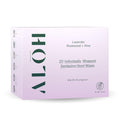 ALŌH Skin- Softening Sanitizing Hand Wipes – Lavender Rosewood + Aloe -1 box of 20ct Individually Wrapped Wipes