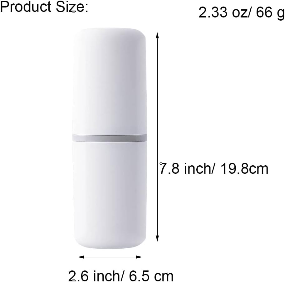 1 Pcs Travel Toothbrush Holder Plastic Toothbrush Travel Case Portable Toothbrush Holder for Travel Normal Toothbrush Electric Toothbrush Container for Traveling Business Camping Daily Uses