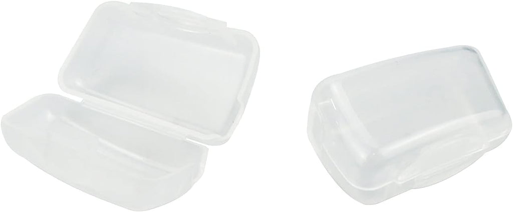 50Pcs Toothbrush Cap Covers Toothbrush Head Protector Case for Travel or Home,Clear-White