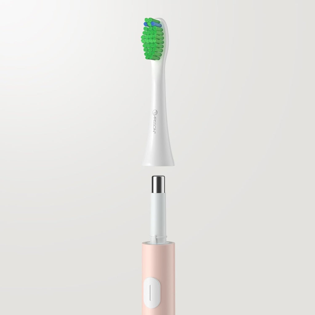 ARISSON Sonic Electric Toothbrush for Adults and Kids, 40,000 VPM Power Toothbrush, 1.5H Fast Charge Ultrasonic Electric Toothbrushes with 2 Minutes Smart Timer, White on Desert Sand
