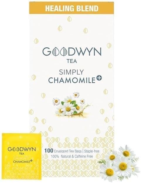 Goodwyn Chamomile+ & La Menta Peppermint – 100 Tea Bags Each, Herbal Tea Collection