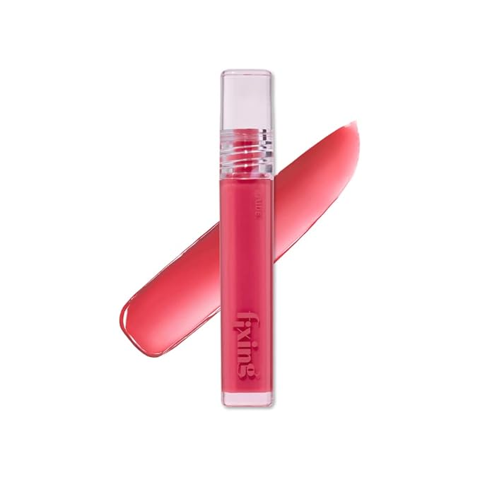 ETUDE Glow Fixing Tint #4 Chilling Red | Non-Sticky Glossy Shine Lip Stain | Fills up with Comfortable Moisture | Tints for Dry Lips