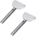 2PCS Stainless Steels Metal Tube Squeezer Keys Tube Squeezer Tool, Salon Toothpaste Tube Squeezers Toothpaste Squeezer,Daily Living Tube Squeezing Aids