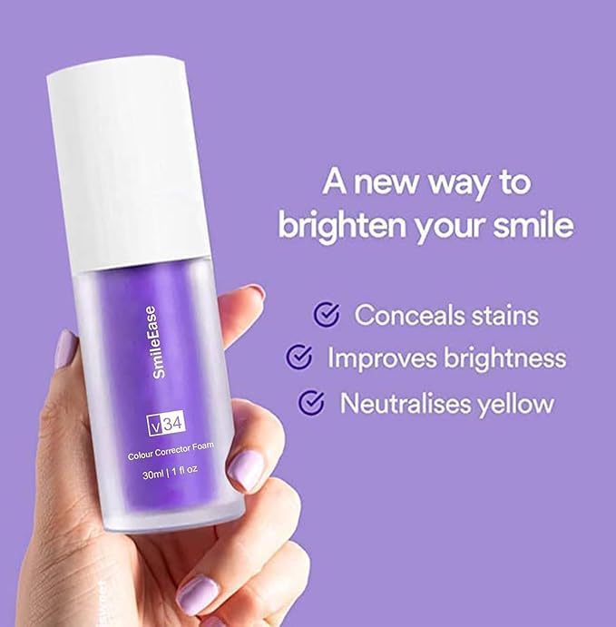 Purple Toothpaste for Teeth Whitening, Purple Whitening Toothpaste for Adults,Tooth Stain Remover Gel - Tooth Whitener Suitable for Smoking, Coffee, and Removing Dental Stone ﻿ ﻿ ﻿