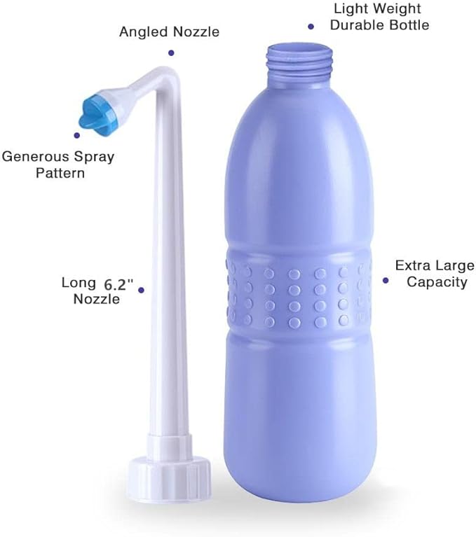 Portable Bidet Bottle for Travel Personal Hygiene Care Manual Bidet (16in)