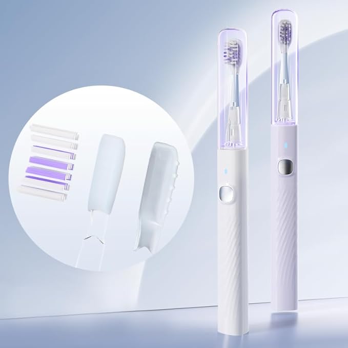 Dr.Hiseki Sonic Electric Toothbrush for Adults - 38000 VPM Deep Clean and 4 Cleaning Modes, Rechargeable Toothbrush, 3-Hour Fast Charge, 60 Days Long Battery Life. IPX7 Waterproof (White)