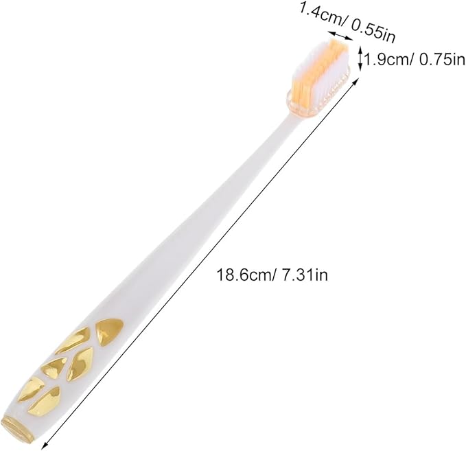 4pcs Shaped Toothbrush Soft Luxury Bristles with Rotating Head for Deep Cleaning Gentle Sensitive Gums Family Pack for Daily Oral Care