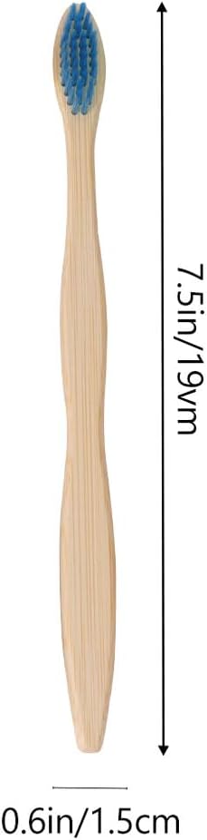 10 Pcs Natural Toothbrushes with Soft Bristles for Adults Travel Eco-Friendly Biodegradable Personal Care Teeth Brush Ergonomic Handle