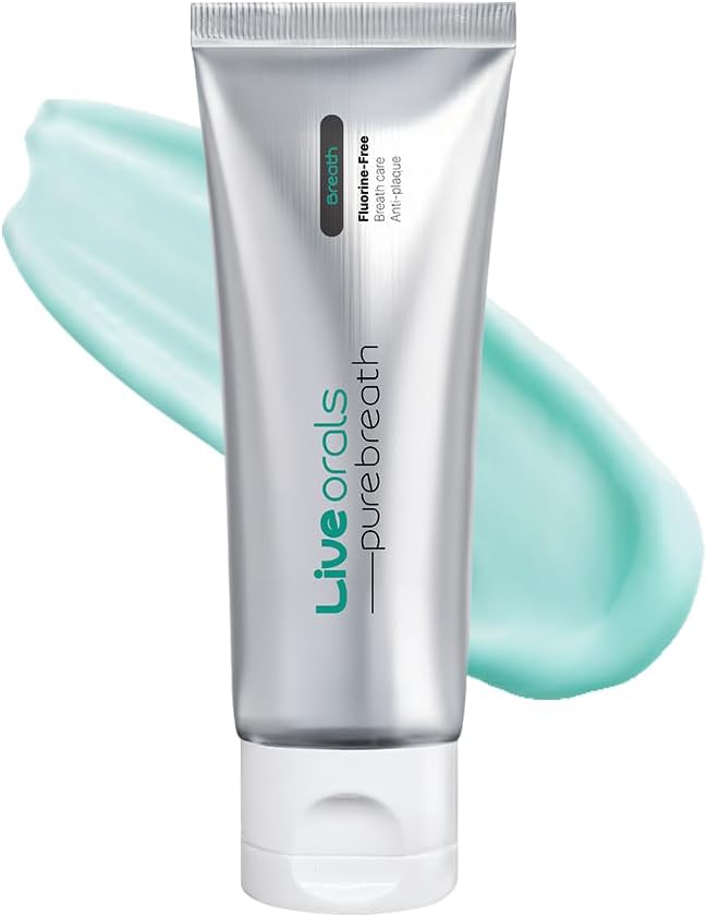 PureBreath Toothpaste 80g – Fluoride-Free, Odor Neutralizing, Enamel Strengthening, Gentle Cleaning, Mint Fresh, Naturally Derived Ingredients, Sensitive Teeth Friendly