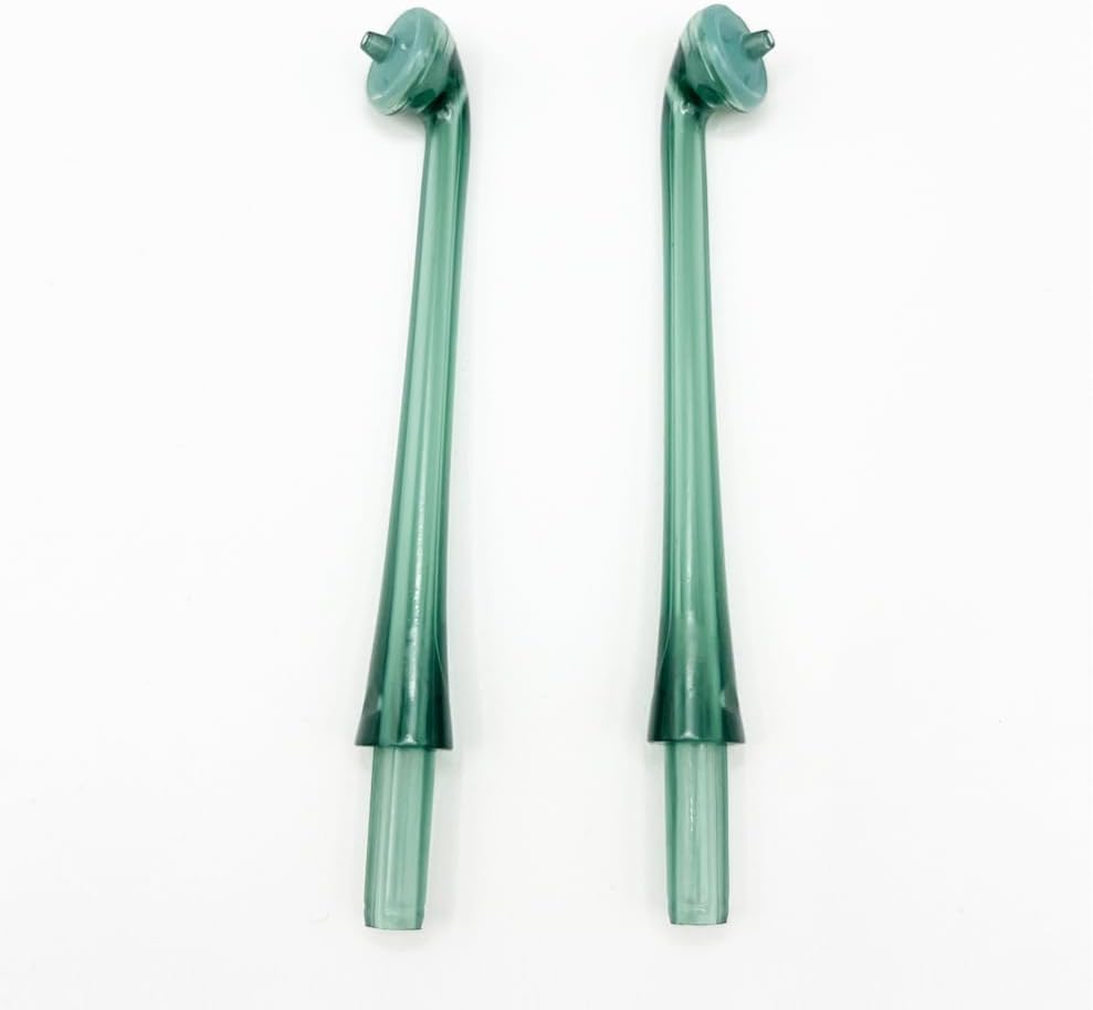 2PCS Flosser Replacement Tips Fit for Philip AirFloss,Flosser Tip Replacement Oral Irrigator Nozzle AirFloss Compatible with HX8211/HX8240/HX8241/HX8255 (Green)