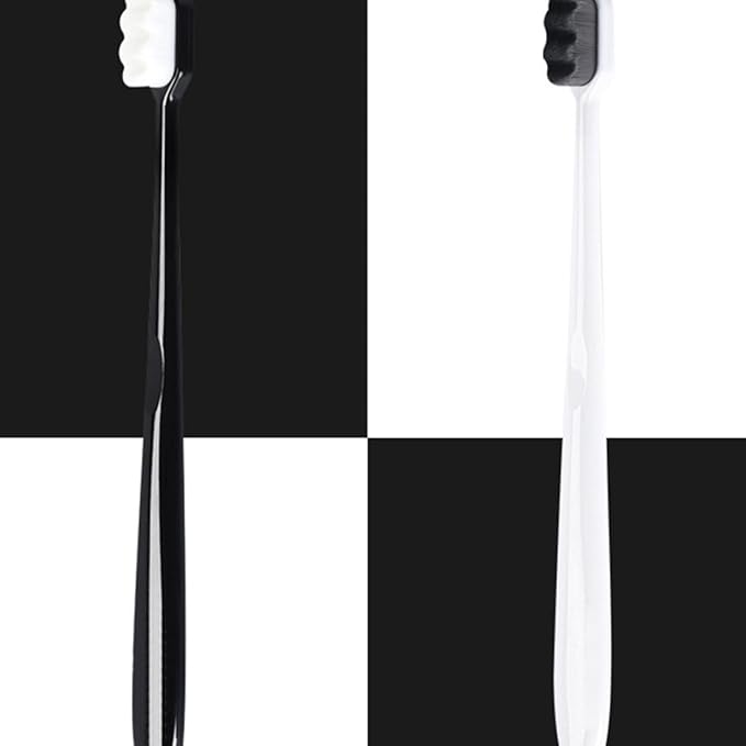 6pcs Micro Nano Manual Toothbrushes Ultra-fine Soft Bristles for Pregnant Women Comfortable Grip Portable Oral Care for Sensitive Gums and Deep Cleaning