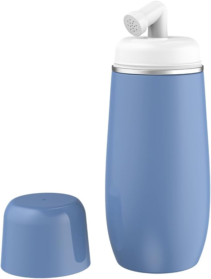 Portable Bidet for Travel Friendly Handheld Personal Peri Bottle 400ml Convenient Leakproof Design Personal Hygiene Cleaning (Blue, 400ml)