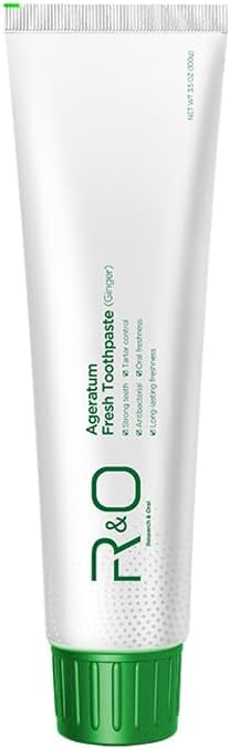 R&O Ginger Mint Fresh Toothpaste, 3.53 oz - A Miracle for Oral Hygiene, Maintains Fresh Breath, Relieves Oral Discomfort, Removes Dental Plaque, Enhances Oral Health