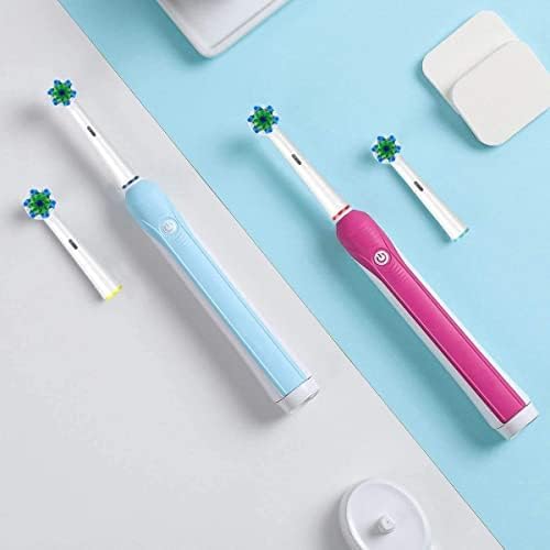 Replacement Brush Heads Fit for Braun Oral b, Compatible with Oral-B Pro 1000/2000/3000/5000/6000 Smart and Genius Electric Toothbrush, 12 Pcs (White)