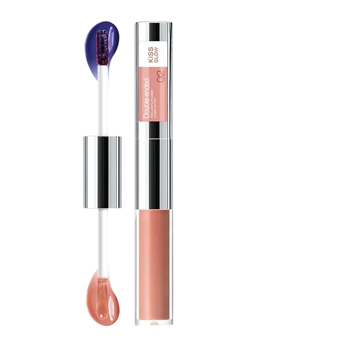 Peel Off Lip Liner & Gloss Stain in Warm Caramel –Tattoo-Like Peel Off Lip Stain Liner + Hydrating High Shine Nude Lip Gloss, Long-Lasting Waterproof Smudge-Proof Duo for Natural Warm Nude Lips 2