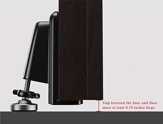 Portable Door Locks - Door Stoppers Security Door Lock Replacement Parts, Heavy Duty Door Jammer Door Blocker Device for Apartment/Travel/Hotel/Home (Black)