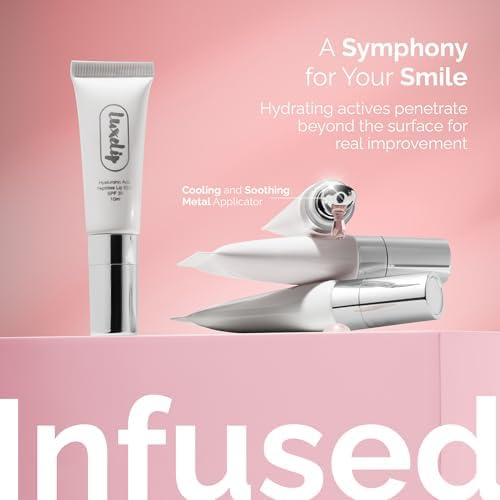 Tinted Lip Balm for Dry, Chapped Lips, Hydrating Vegan Lip Care with Sheer Color & Moisturizing Glow – Non-Sticky Nourishing, Lip Plumping Treatment for Soft, Smooth Lips (Strawberry 10ml)