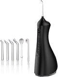 Water Flosser, Cordless Water Dental Flosser，320ML Portable Oral Irrigator with 3 Modes & 6 Tips, IPX7 Waterproof, 60–160 PSI Rechargeable Dental Floss Pick for Home & Travel Use