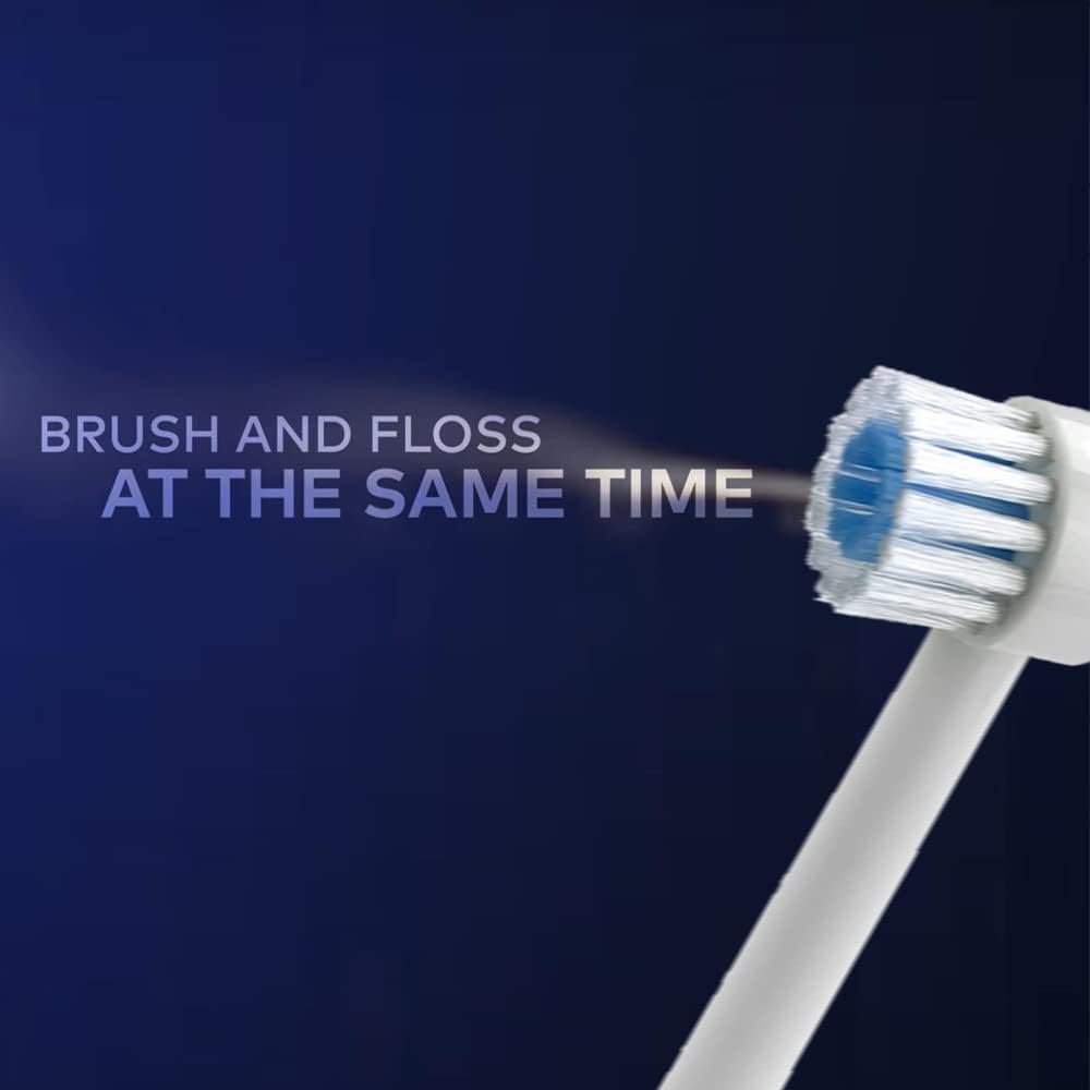 TB100E Replacement Toothbrush Tips 4-Pack Compatible with Waterpik Dental Water Jet Generic Toothbrush Heads for Waterpik Flossers and Brush Flosser Head