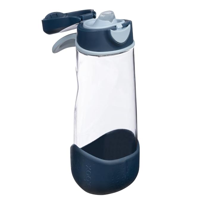 b.box 20 oz Sport Spout Kids Water Bottle for School, Sports, Travel, Daycare. Leakproof, Spill Proof, Dishwasher Safe. Easy Grip Triangle Shape, Durable Tritan Material. BPA Free.