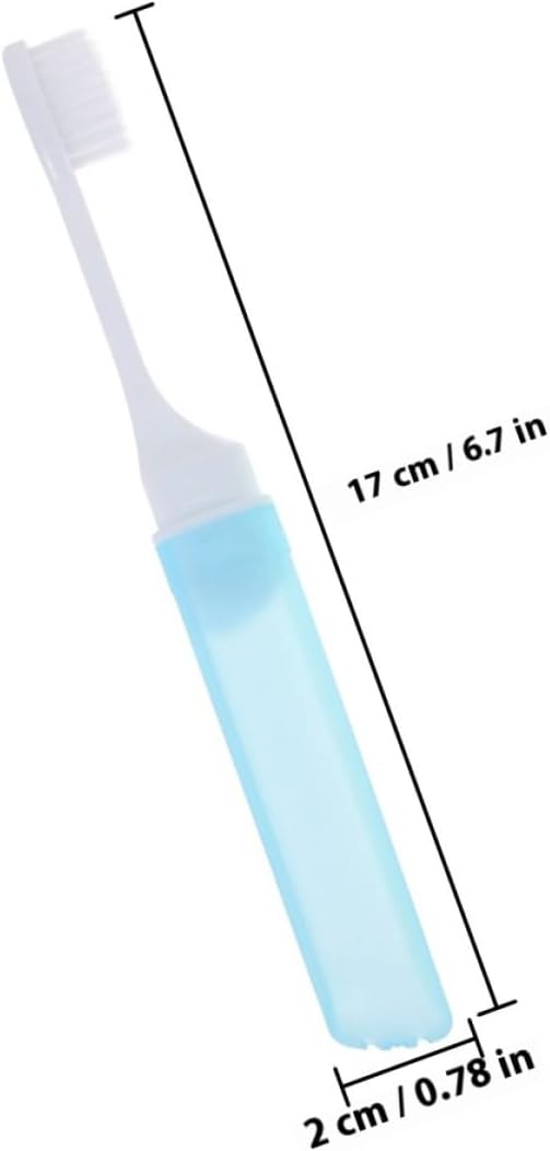 5Pcs Folding Toothbrush with Soft Bristles Ergonomic Grip Convenient Portable Travel Teeth Brush for Home Camping and Daily Use in Random Macaron Colors Random Color