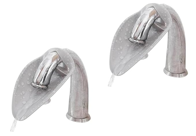 2Pcs Faucet Extender for Toddlers - Sink Extender for Kids Hand Washing, Bathroom Sink Spout Wash Helper for Children Baby Bathroom Safety Sink Extender for Kids, Faucet Extender for Kids