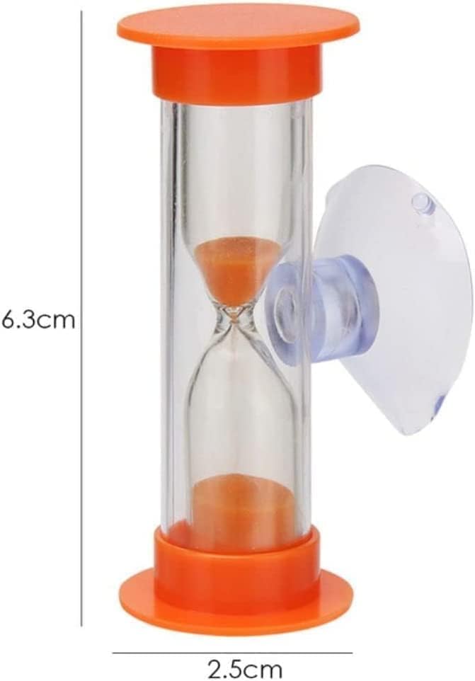 2 Minute Sand Timer for Kids, Blue Toothbrush Timer for Kids 2mins / 3mins Sand Clock Timer Plastic Suction Cup Hourglass Sandglass Desktop Ornament Party Favors
