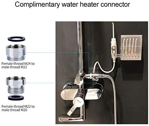Water Flosser for Family Use, Oral Irrigator Non-Electric Safety Adjustable Faucet & Shower Spa, Water Pressure Dental Oral Care Tooth Cleaning.