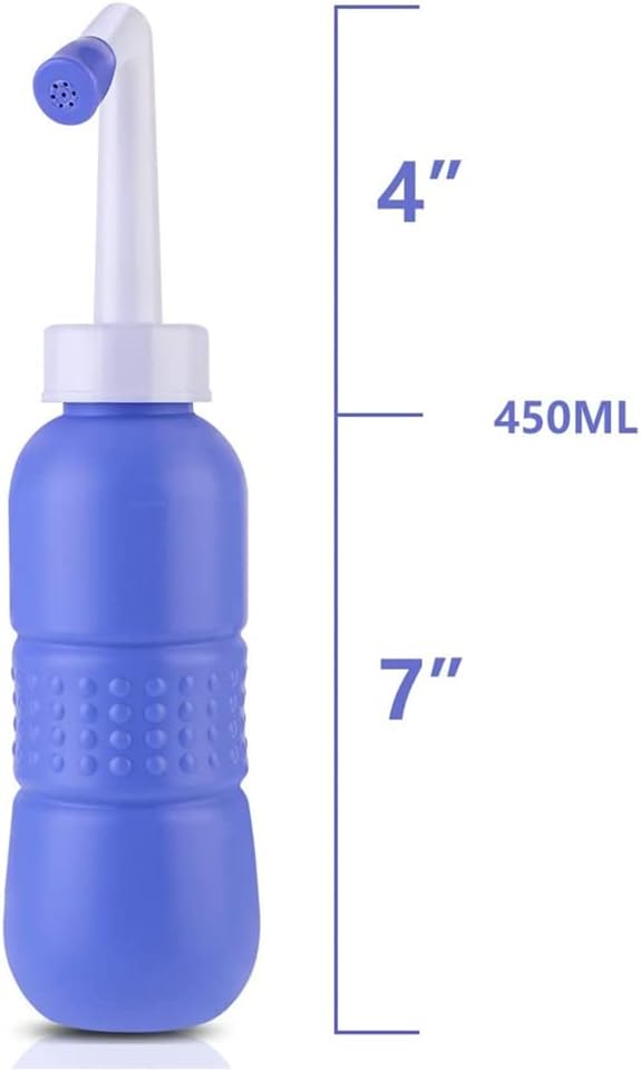 Portable Bidet Bottle for Travel Personal Hygiene Care Manual Bidet (11in)