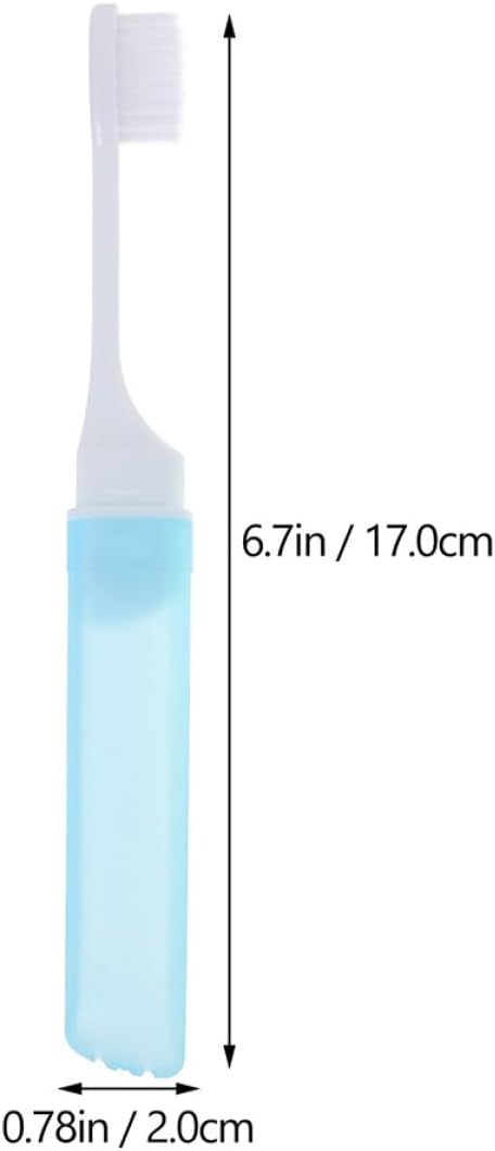 5Pcs Folding Toothbrush with Soft Bristles Ergonomic Grip Convenient Portable Travel Teeth Brush for Home Camping and Daily Use in Random Macaron Colors Random Color