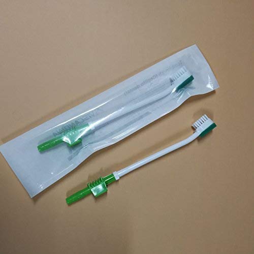 Disposable Suction Swab Toothbrush Head of Green (pack of 20)