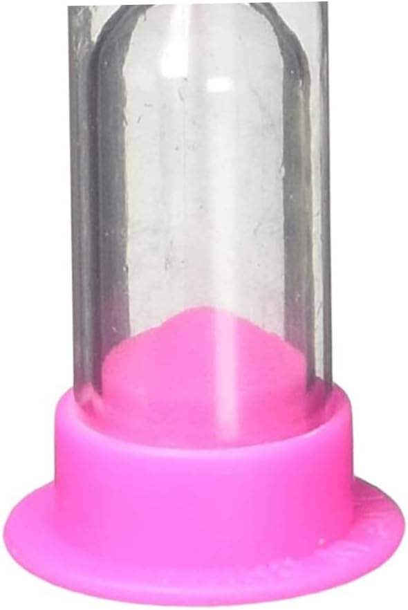 2 Minute Toothbrush Sand Timer for Kids, Kids Toothbrush Timer Hourglass Sandglass 2 Minutes Hourglass Rose Red