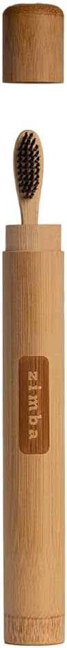 Zimba Bamboo Toothbrush Case | Breathable Toothbrush Travel Case for Bamboo Toothbrushes | Portable and Eco-Friendly Travel Toothbrush Kit and Toothbrush Holder